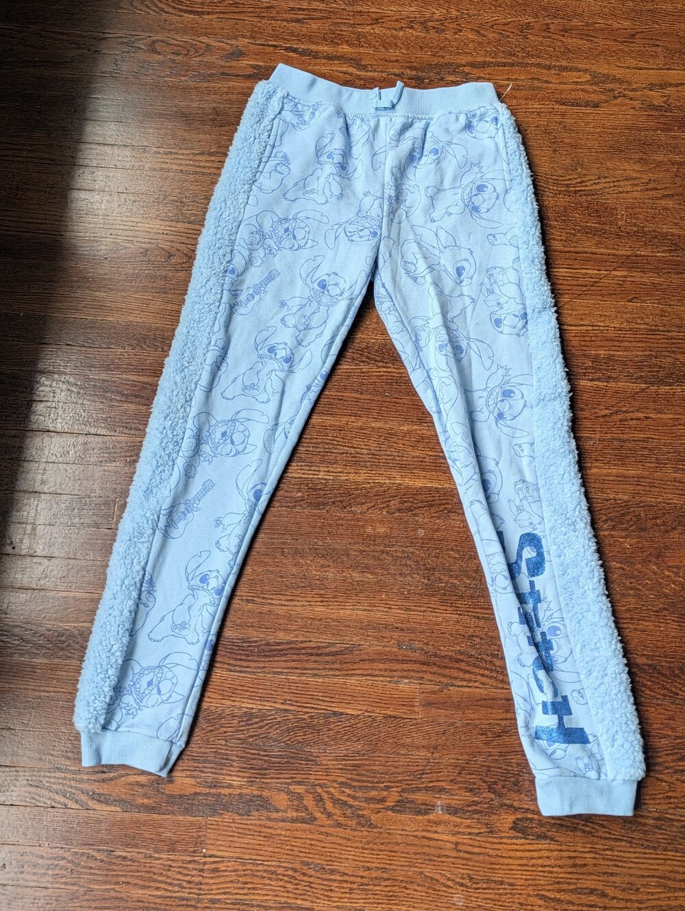 Disney Lilo & Stitch Size XL 14/16 Girls Pajama Pants Fuzzy Cozy Warm Pockets